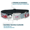 thumbnail image 4 of The Coca-Cola Company Pet Collar, Dog Collar Metal Seatbelt Buckle, Diet Coke Logo Light Gray Black Red, 15 to 24 Inches 1.0 Inch Wide, 4 of 8