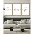 thumbnail image 5 of SHENIFY All of Me Loves All of You Above Bed Wall Decor 16x24in3pcs Natural Framed for Farmhouse Bedroom Wall Art Hanging Decoration, 5 of 6