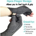 Compression Arthritis Gloves with Grips Fingerless Compression Gloves