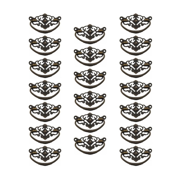 20 tiradores vintage de 2,79 x 1,73 pulgadas for cajones, joyeros, muebles de cocina, herrajes