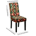 thumbnail image 3 of Gumesh Christmas Chair Cover - 4-Piece Spandex Stretch Covers, Waterproof Party Dining Decor for Holiday Celebrations, 3 of 6