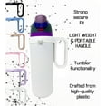 thumbnail image 6 of One MissionX Bottle Handle for Owala FreeSip 24oz 32oz 40oz – Strong Plastic Water Bottle Holder, Durable Easy Carry Accessory for Running, Jogging, Gym, Hiking, and Drinking While Driving & More, 6 of 9