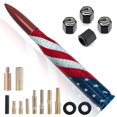 thumbnail image 1 of Antena Engirette de 14 cm con tapas de válvula con bandera americana, 1 of 7