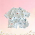 thumbnail image 4 of BFHHYA Kids Girls Cotton Loungwear Sets Cute Print Short Sleeve ShritS Elastic Waist Shorts Set 2 PCS Szie 6 Months-12 Years, 4 of 4