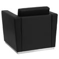 thumbnail image 2 of HERCULES Trinity Series Contemporary Black Leather Chair with Stainless Steel Base, 2 of 3