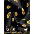 thumbnail image 7 of Sunflower Black Cloth Napkins Set of 6 Reusable Dinner Napkins, Watercolor Floral Vintage Farmhouse Cocktail Napkin Washable Table Napkins for Wedding/Holiday Party/Baby Shower 20"x20", 7 of 7