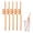 Orange, variant on Spiral Straws, Reusable PET Plastic Twisted Straws, Food-grade Party Supplies for Birthdays, Weddings, and Drink Decorations, Light Blue, 5 Pack