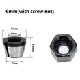 thumbnail image 1 of 6mm/6.35mm/8mm Collet Chuck Adapter With Nut For Engraving Trimming Machine 6mm, 1 of 9