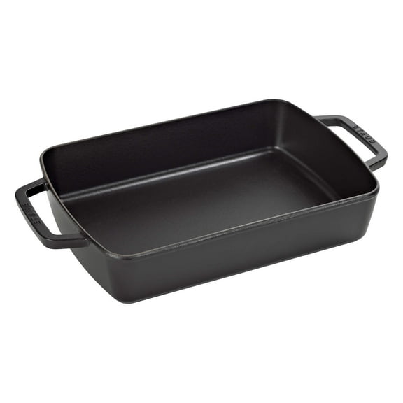Staub Cast Iron 12" x 8" Roasting Pan - Matte Black