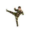 thumbnail image 2 of Big Feet Pjs Kids Green Camo Fleece Footed Pajamas One Piece Sleeper, 2 of 6