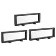 thumbnail image 1 of Flotante Delgada Película Presentación Caja, ABS Marco Estuche con Base 23cm x 7cm x 2cm Negro Paquete de 3 Unique Bargains cajas de joyas, 1 of 5