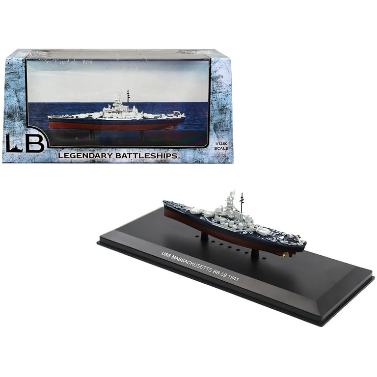 USS Massachusetts BB-59 Battleship (1941) 1/1250 Diecast USS Massachusetts BB-59 Battleship (1941) 1/1250 Diecast