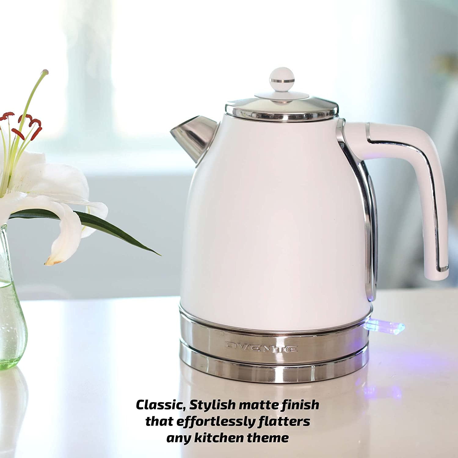 Ovente 1.7 Quarts Stainless Steel Electric Tea Kettle & Reviews