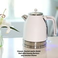 thumbnail image 4 of OVENTE 1.7 L Electric Stainless Steel Hot Water Kettle, Auto Shutoff, Coffee/Tea Maker, White KS777W, 4 of 11