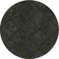 thumbnail image 1 of Ahgly Company Machine Washable Indoor Round Transitional Night Black Area Rugs, 7' Round, 1 of 7