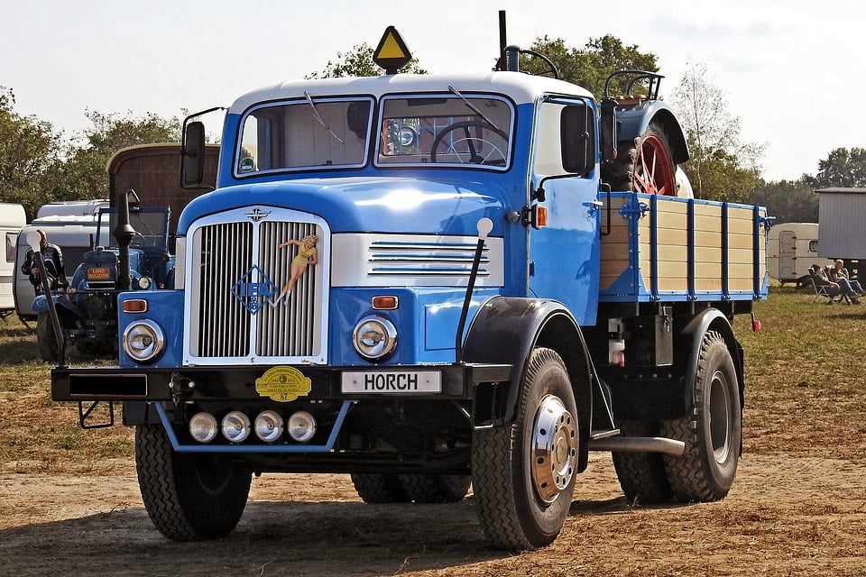 H6z Old Oldtimer DDR Historically Truck Horch-12 Inch BY 18 Inch