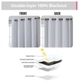 thumbnail image 4 of THD Passaic Geometric 100% Blackout Total Privacy Energy Efficiency Window Treatement Grommet Curtains - Set of 2 Panels, 4 of 6