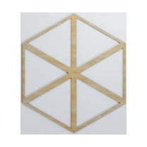 Ekena Millwork 23 3/8"W x 27 "H x 1/4"T Large Pendleton Decorative Fretwork Wood Wall Panels, Birch