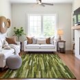 thumbnail image 6 of Addison Rugs Mayfield Premium Machine Washable Transitional Stripes Green Rectangle Rug, 9' x 12', 6 of 6