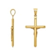 thumbnail image 3 of Primal Gold 14K Yellow Gold Hollow Crucifix Pendant with 18" Chain, 3 of 5
