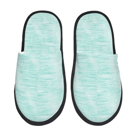Balery Blue Bright Slient Indoor Furry Fleece Comfort House Shoes Soft Non-Slip Home Shoes Cotton slippers House Slippers-- Medium