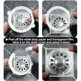 thumbnail image 5 of 12Pcs Disposable Shower Drain Hair Catcher Mesh Stickers 3.5Inch Drain Cover Pro, 5 of 6