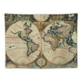 thumbnail image 5 of Orinice World Map Tapestry Wall Hanging Unique Style Graphic Tapestries Art for Home Decor Living Room Bedroom Apartment Dorm Farmhouse Wall Tapestry Art 50x40inch, 5 of 6