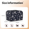 thumbnail image 5 of Lsque Retro Flower Print 2 Slice Toaster Cover , Kitchen Appliance Dustproof Protector , Toaster Protector Dustproof Kitchen Appliance Cover, 5 of 7