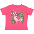 thumbnail image 3 of Inktastic Axolotl Unicorn with Rainbow Tail, Bubbles and Seaweed. Boys or Girls Toddler T-Shirt, 3 of 5