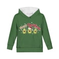 thumbnail image 6 of DISNIMO Christmas Avocado Hoodie Long Sleeve Sweatshirts with Hood and Pocket Matching Hoodies Boy and Girl Pullover Hoodie Kids 11-13 Fall Clothes for Teens Girl Hoodies Streetwear, 6 of 7