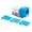 Blue, variant on C2G 90° Cat5E RJ45 UTP Keystone Jack - Blue