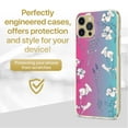 thumbnail image 2 of Case Yard iPhone-12-Pro-Max Case Clear Soft & Flexible TPU Ultra Low Profile Slim Fit Thin Shockproof Transparent Bumper Protective Cover Drop Protective Cell Phone Cases (Flowers X), 2 of 8