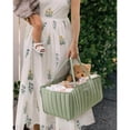 thumbnail image 7 of Gilysido Portable Cotton Diaper Caddy Organizer for Nursery, Baby Basket, Newborn Diaper Caddy in Green, 7 of 7