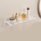 thumbnail image 5 of Estantes de baño acrílicos, estantes de ducha montados en la pared sin perforaciones con patrón de piedra transparente moderno y ligero de lujo para baño sin varilla, 5 of 8