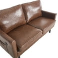 thumbnail image 4 of Breathable Fabric With Skin- Upholstery & Zippered Cover (brown Pu -powered Stable Wood Legs, 4 of 6