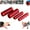 Red, variant on Universal Silicone Handlebar & Brake Lever Grip Covers,Non-Slip Wrap-Around Motorcycle Grips with Brake Lever Grip Wrap,Motorcycle Handlebar Tape
