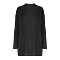 thumbnail image 4 of Oplxuo Womens Oversized Turtleneck Sweater Dress - Loose Pullover Long Sleeve Knitted 2024 Fall Winter Cozy Dresses, 4 of 5
