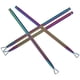 thumbnail image 5 of 4 piezas de acero inoxidable empujador de cutículas triángulo cutícula pelador raspador gel removedor esmalte de uñas herramienta de removedor de arte de uñas para manicura salón de belleza (azul), 5 of 5