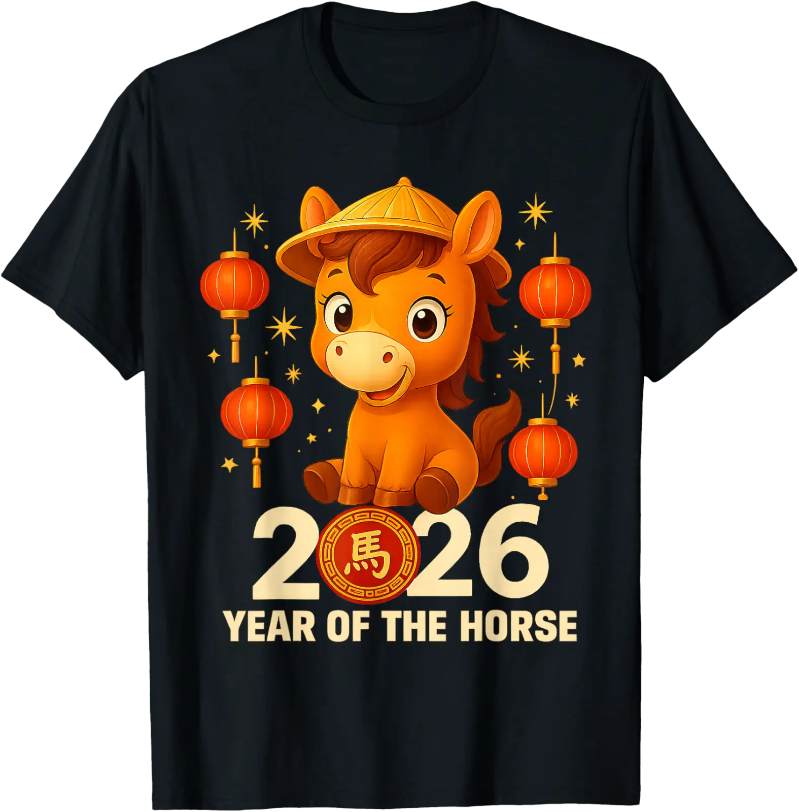 Year Of The Horse 2026 Lunar New Year Chinese New Year 2026 T-Shirt V3 ...