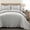 Light Gray, variant on Reyna Ruffle Reversible Oversized Quilt Light Gray 3Pc Set Full/Queen