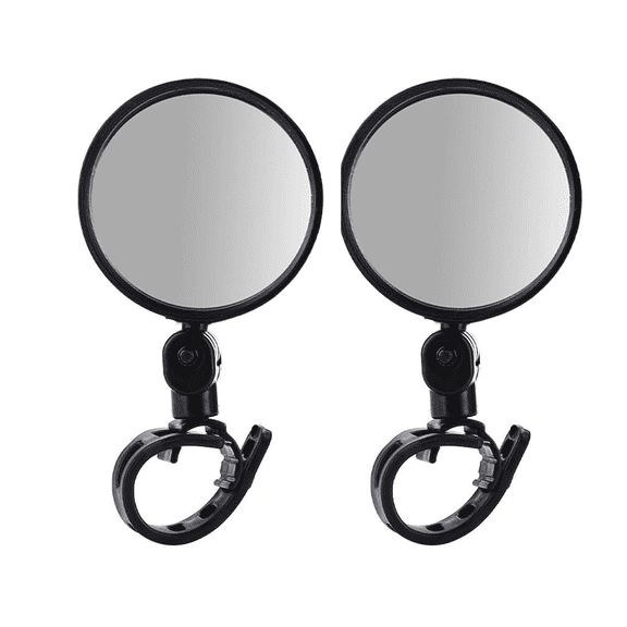 GJX 2Pcs Bike Mirrors,Adjustable Bike Accessories for Adult Bikes,Universal Bike Mirror Handlebar Mount,for Road Cycling,Mountain Biking,Commuting,City Riding