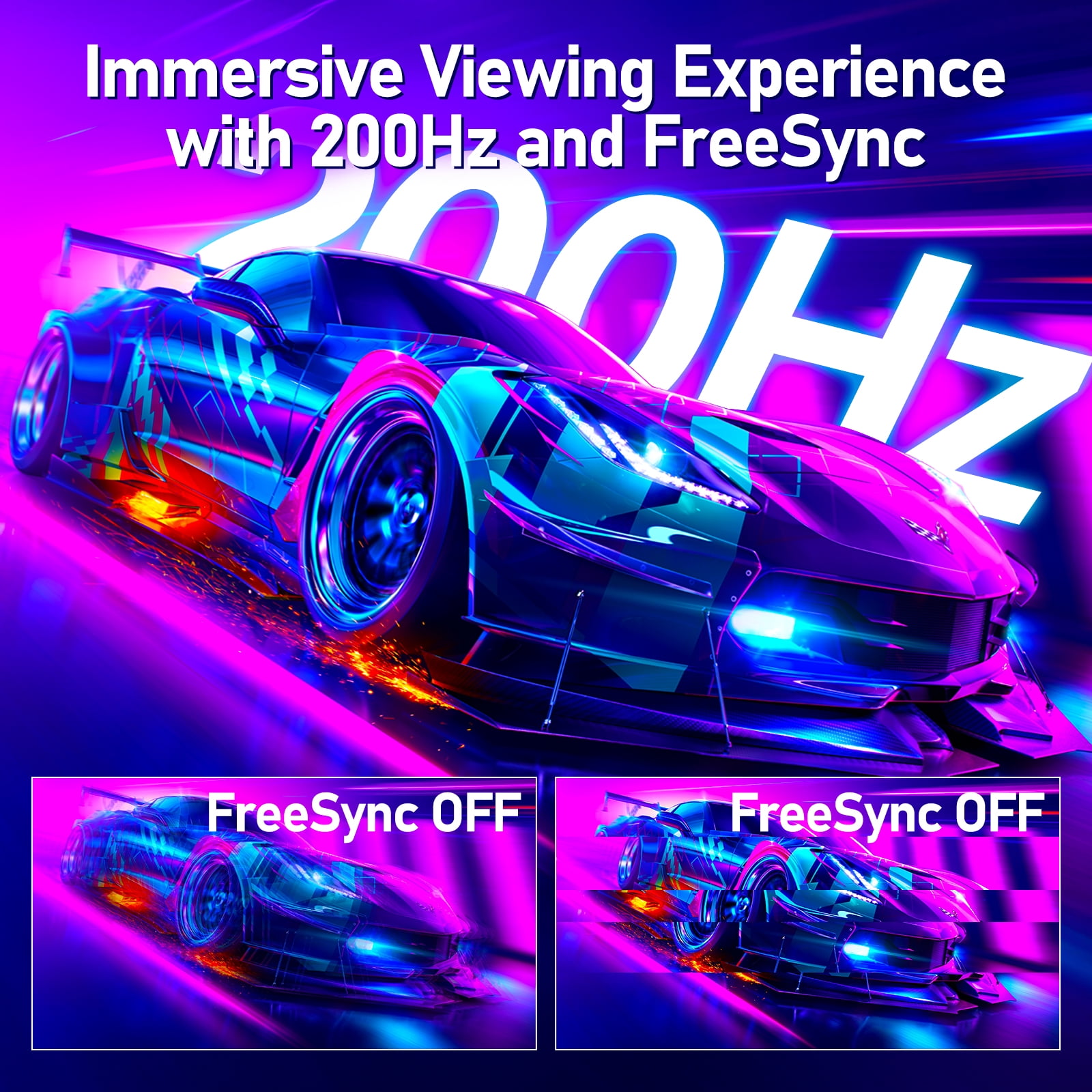 Gawfolk 24.5" 200Hz Gaming Monitor FHD 1080P, IPS,Sleek White Design with Built-in Speakers