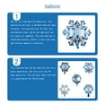 thumbnail image 2 of Naiovety Globos Espesar Superficie Confeti Globo de cumpleaños colorido Papel de aluminio de 18 pulgadas Adornos creativos Montaje de fiesta Kits de decoración para fiestas gran copo de nieve, 2 of 6