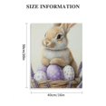 thumbnail image 3 of Fenyluxe Spring Bunny Canvas Wall Art, Lavender Violet Easter Rabbit Prints, Cute Animal Decor For Living Room, Bedroom 16x20in, 3 of 5