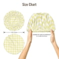 thumbnail image 5 of Naloa Lemon Yellow Checkboard Adjustable Hair Bonnet for Sleeping, Hair Wrap Sleep Cap Turban for Women Men, Curly Straight Hair Long Large Braid Unisex, 5 of 6