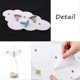 thumbnail image 4 of 1 pc Kids Room Hook, Cloud-Shaped Clothes Hanger for Children, No Need to Drill Holes to Install Wall-Mounted Clothes Hook with 3 Hooks, Suitable for, 4 of 5