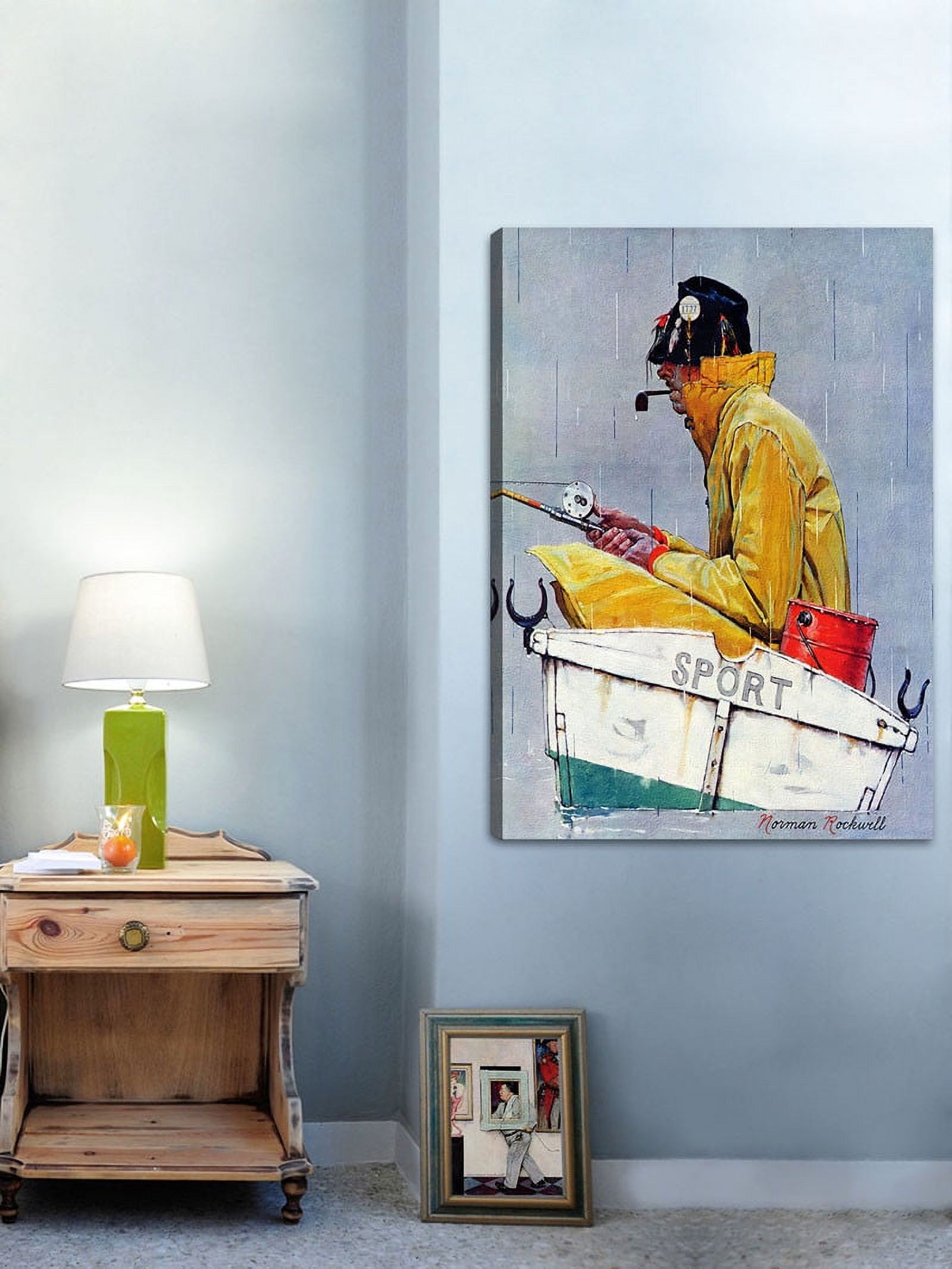 "Sport Saturday Evening Post Cover" by Norman Rockwell Painting Print on Canvas