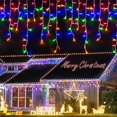 thumbnail image 3 of Luces navideñas para decoración de exteriores, 4 metros de caída, 0,4-0,6 m, cortina de luces LED, guirnalda de luces para fiestas de bodas y Año Nuevo, 3 of 5
