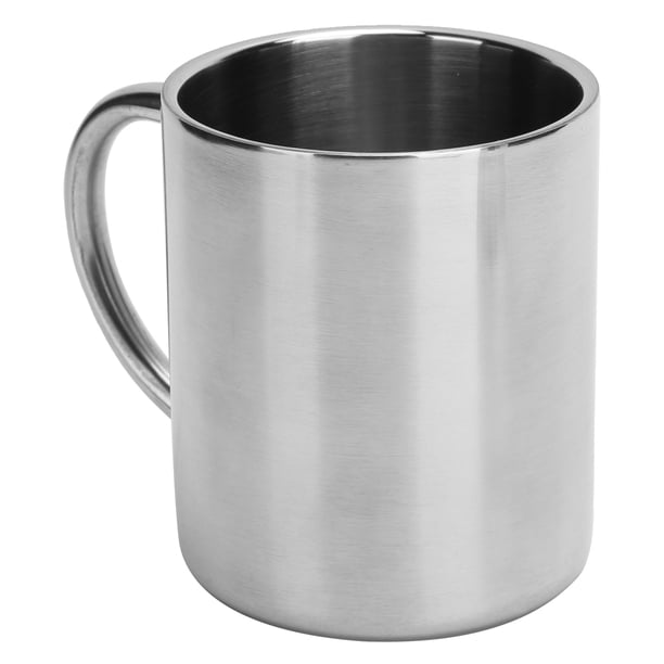 Tazón taza de acero inoxidable, taza taza de café inoxidable 304 taza de agua con mango confiabilidad excepcional