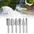 thumbnail image 2 of Filetage Rotatif pour Perçage, 6 Pcs Filetage Rotatif en Acier pour Gravure Couteau Gris, 2 of 8